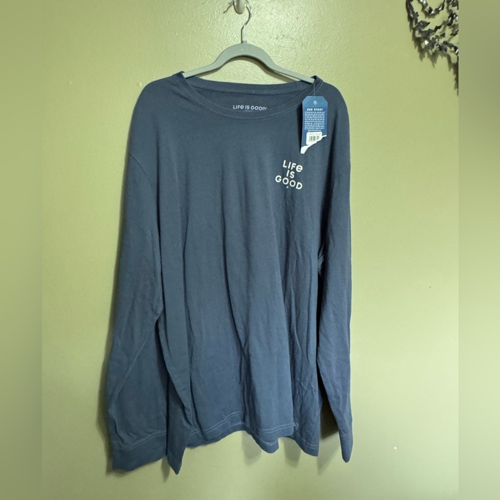 Life Is Good Christmas Beer‎ Long Sleeve Tee, Size XXXL, NWT